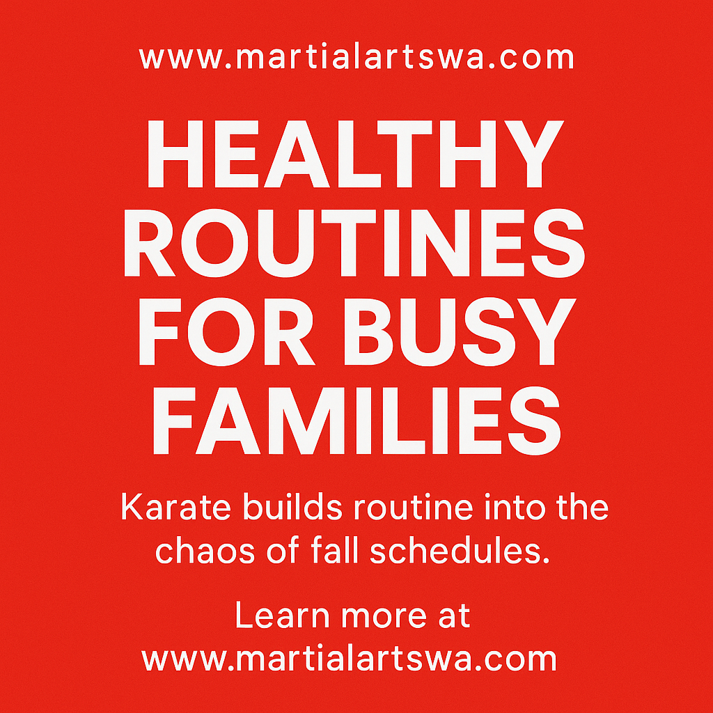 healthy fall routines for families - marital arts
