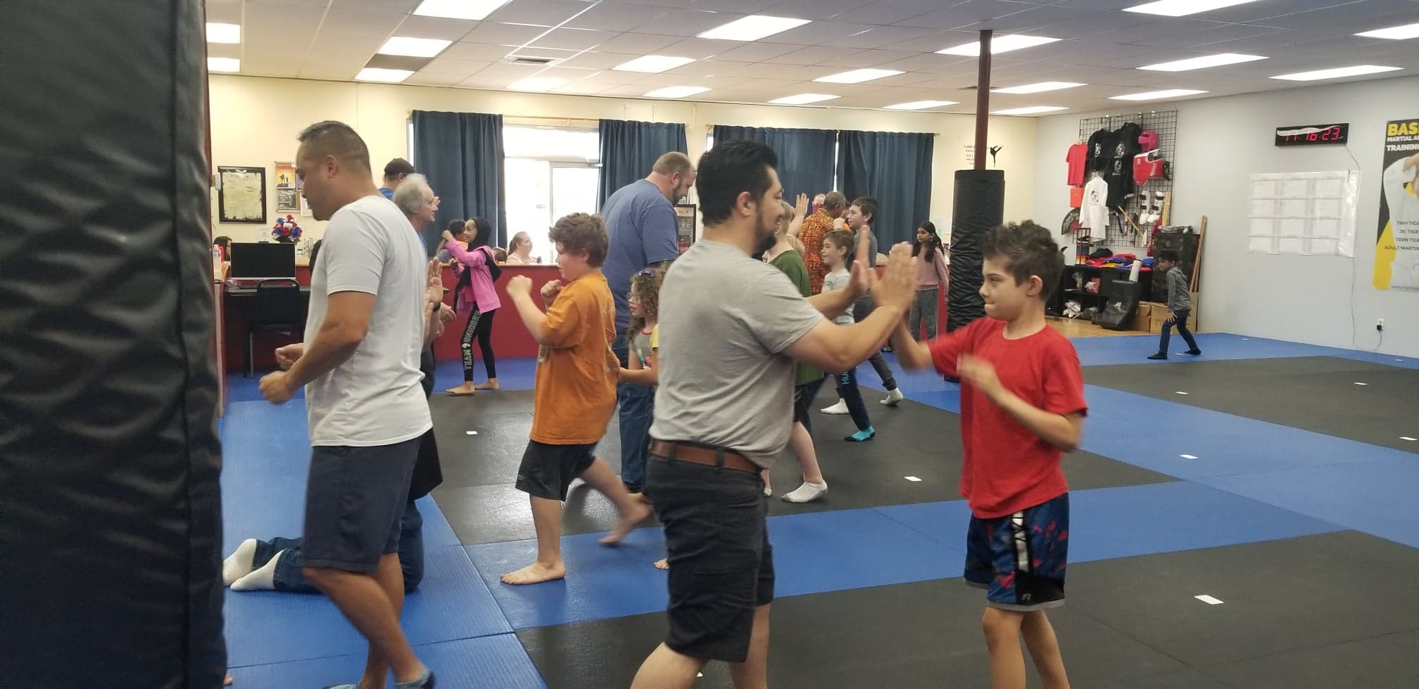 academy of kempo martial arts school karate dads working with kids