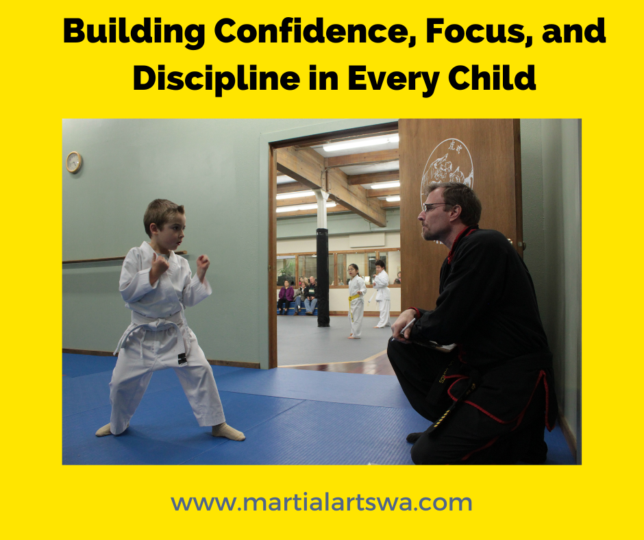 Kids learning martial arts in Federal Way wa. at the Acadmey of kempo martial arts school