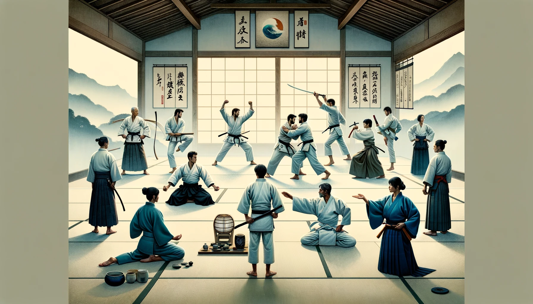 Japanese martial arts school image