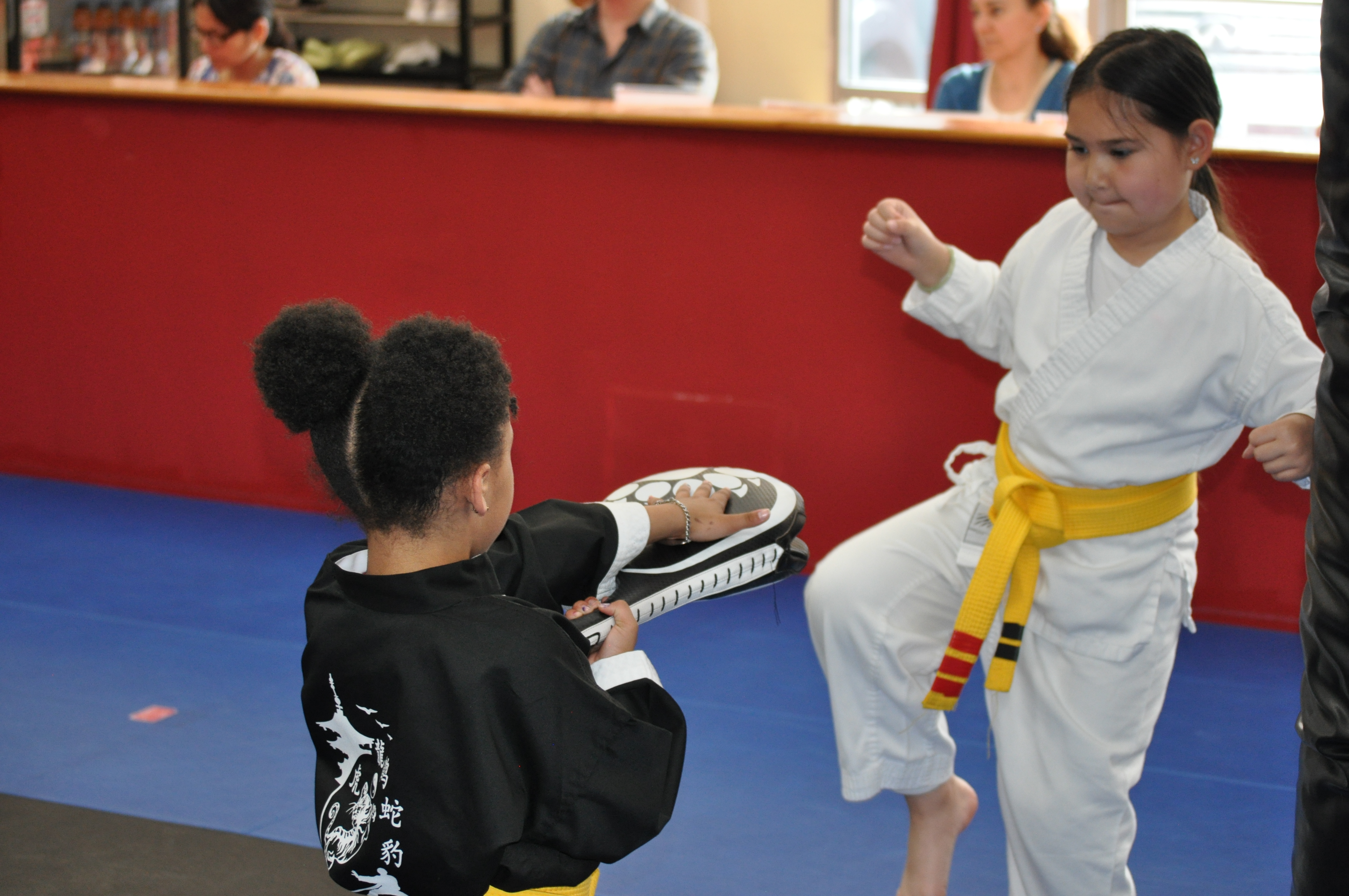 kids doing martial arts