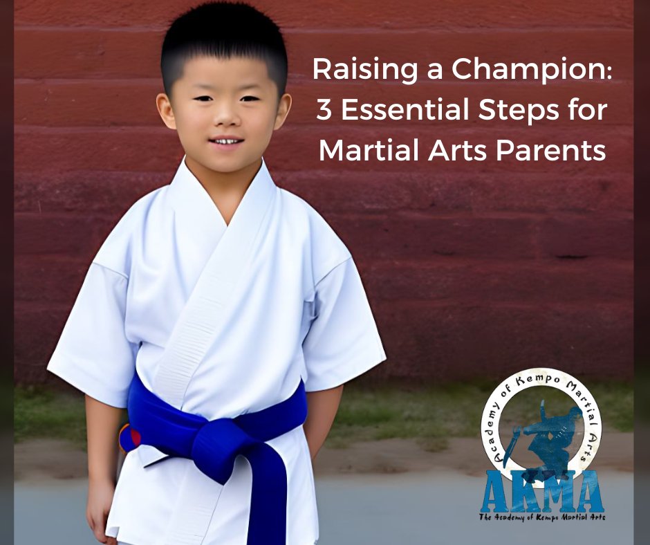Raising a champion martial arts academy of kempo School Bellevue & Federal way wa.
