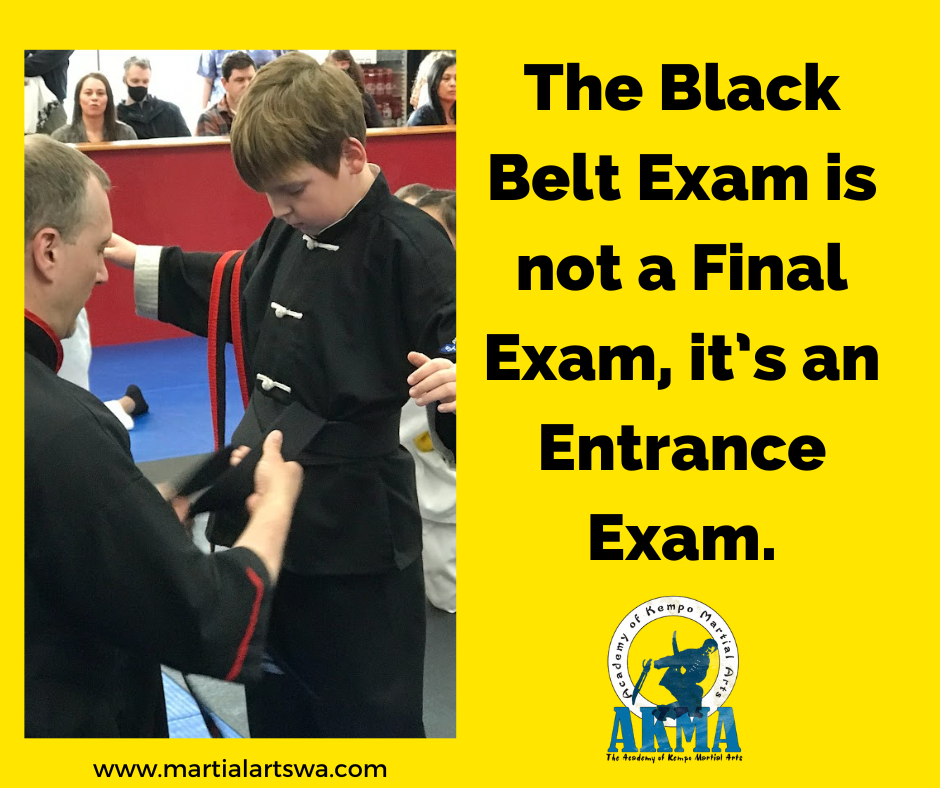 black belt in marital arts is the start not the end image