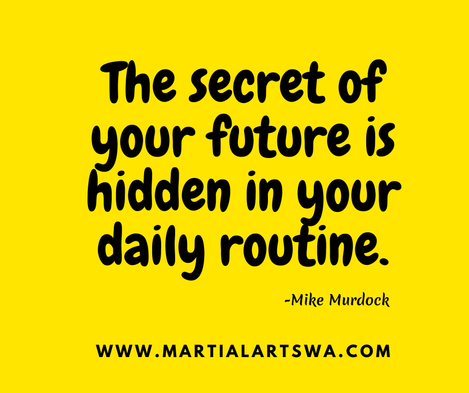 martial arts helps with routine akma qoute