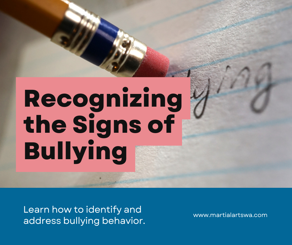 recognize the signs of bullying image